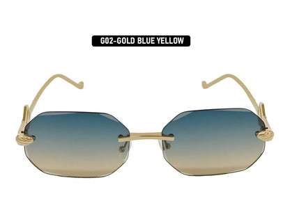 Fashion Rimless Sunglasses Women 2026 Oval Glasses Luxury UV400 Protection Dropshipping Lentes De Sol Mujer Lunette Soleil Femme