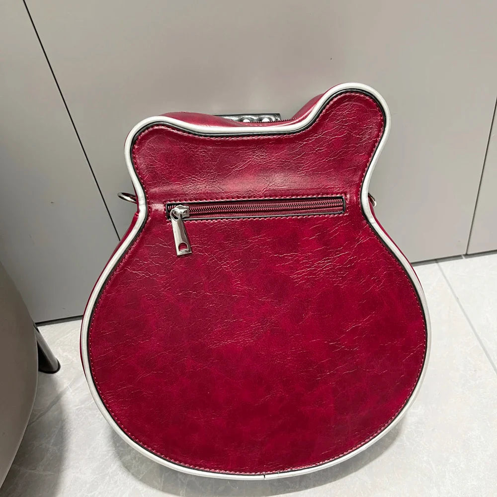 Purses And Handbags For Women Luxury Designer Leather Crossbody Shoulder Bag Handmade Guitar Shape purse Bags Purse