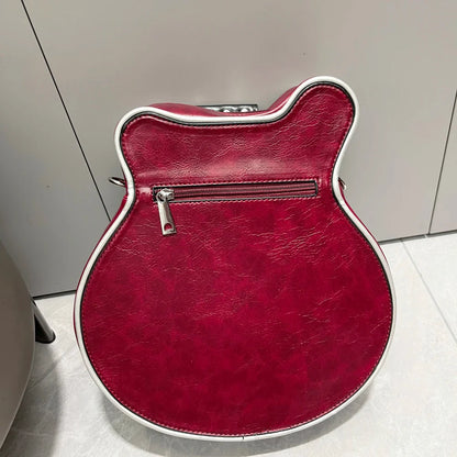 Purses And Handbags For Women Luxury Designer Leather Crossbody Shoulder Bag Handmade Guitar Shape purse Bags Purse