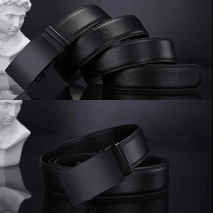 Men Belts Automatic Buckle Belt Famous Brand Business Belt Men Top Quality PU Luxury Leather For Men Leather Strap Casual For Me