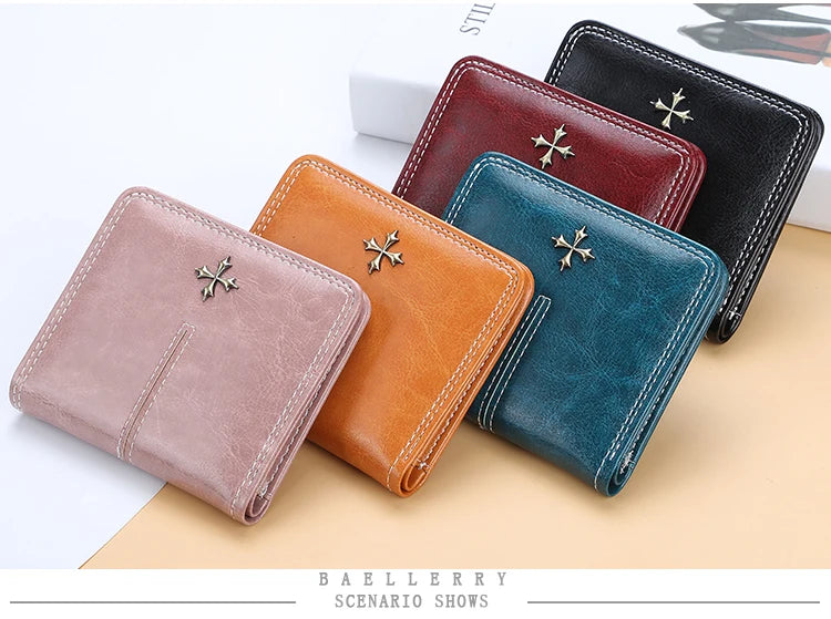 Nouveau Mini Portefeuille Femme Mince Mode Féminine Petits Portefeuilles Fermeture Éclair Cuir PU Qualité Porte-Monnaie Femme Porte-Cartes