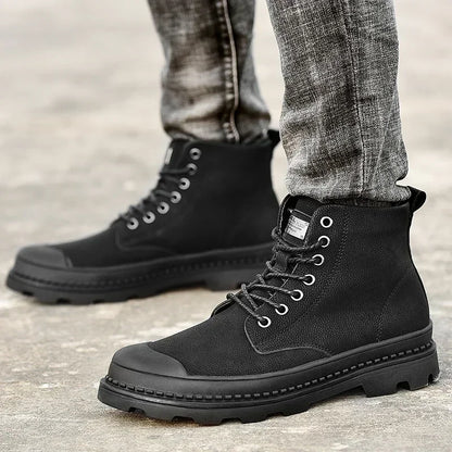 Winter Men Boots Waterproof Leather Boots Keep Warm Mens Ankle Boots Comfortable Man Work Boots Male Snow Boots Men Botas