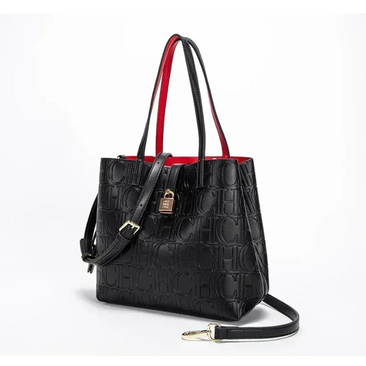 High-quality Fashionable Letter Printed Handbag Large Capacity Solid Color High-end Feel Versatile Women's Shoulder Bag