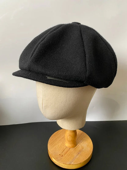 Vintage Men's Newsboy Cap With Blades Peaky Hats Women Men Berets Classic Woolen Octagonal Caps Casual Gatsby Flat Hat NZ297