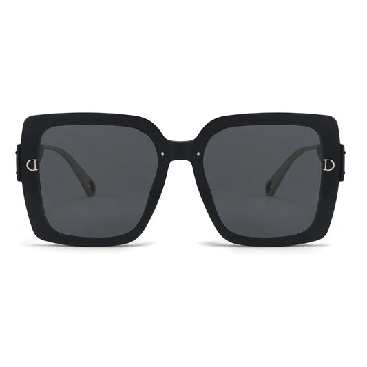 2025 New Polarized Letter Sun Glasses Legs High-end Sunglasses Women's European and American Sunscreen Retro Sunglass Gafas