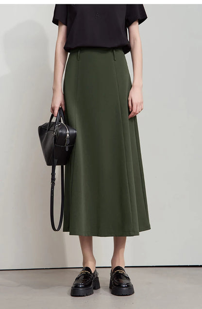 Minimalist Autumn Skirts For Women 2025 Fashion Large Round Knitted Cotton Skirts Commuting Vacation Loose Skirts 12523150