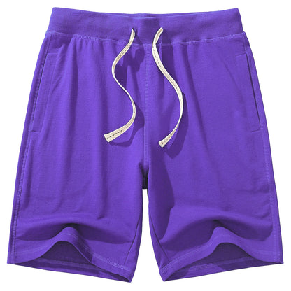 Gray Cotton Shorts Men Summer Sport Fitness Gym Workout Jogger Shorts with Pocket High Quality Plus Size Home Casual Sweatshorts