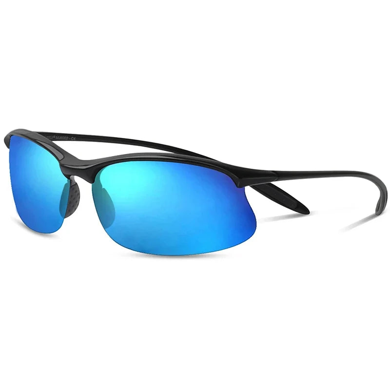 Polarized Sports Sunglasses for Men Women Tr90 Unbreakable Frame for Running Fishing Baseball Driving MJ8002