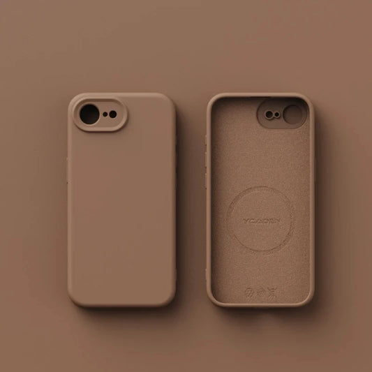 Luxury Magnetic Original Soft Liquid Silicone Phone Case For iPhone 17E 16E Shell For Magsafe Matte Skin Feel Back Cover Funda