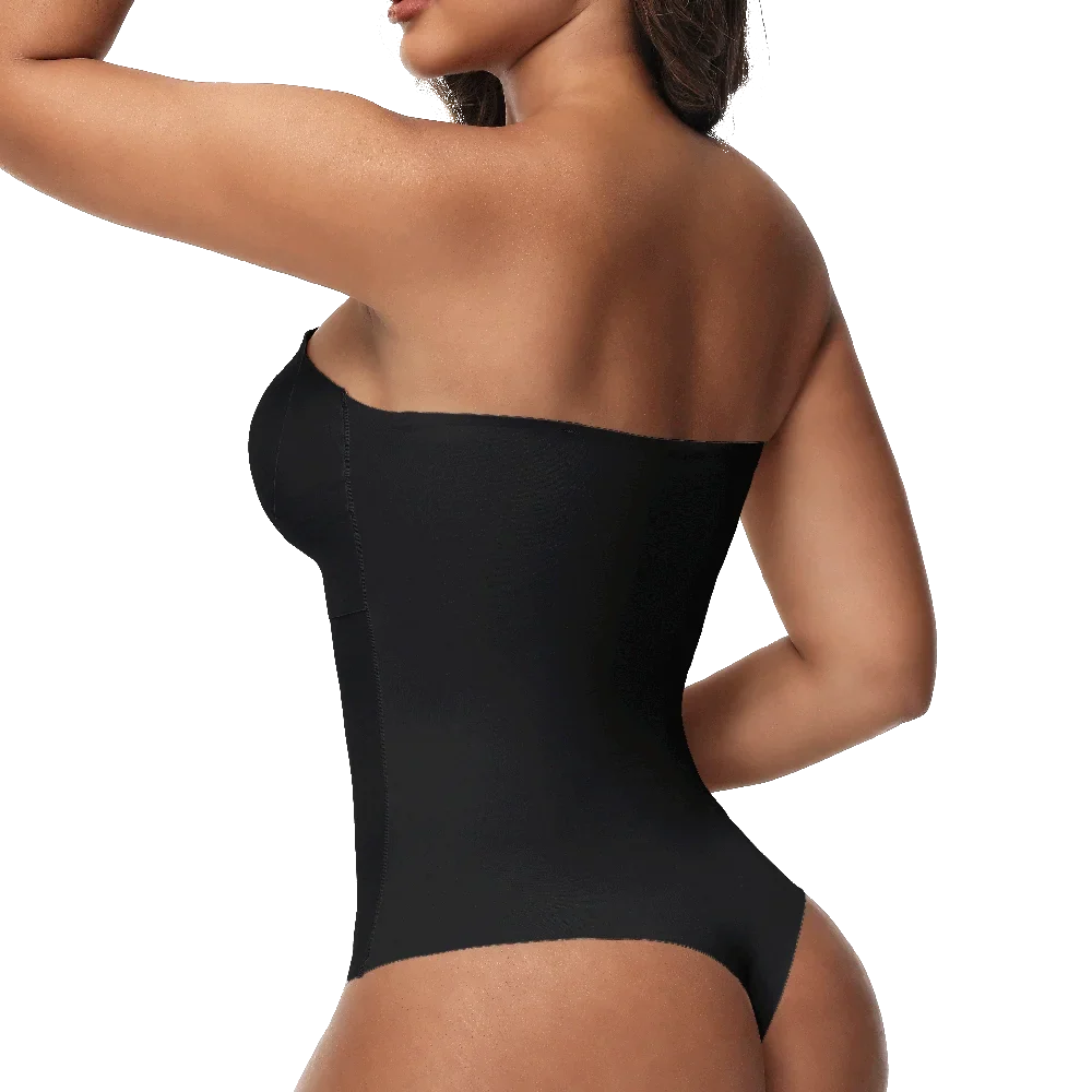 Strapless Thong Bodysuits 4XL Women Belly Control Full Body Shaper Push Up Breast Underwear Plus Size Women's Clothing