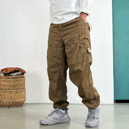 High Quality Cargo Pants Japanese Streetwear Baggy Pants For Men Plus Size Cotton Joggers Harajuku Fashions Casual Trousers