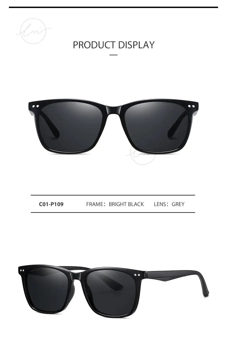 Brand Polarized Sunglasses Men Women Fashion Square Shades Leopard Frame Ladies Travel UV400 Goggles Driving Sun Glasses