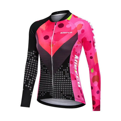 Pro Women Cycling Jersey Autumn MTB Bike Wear Bicycle Clothes Long Sleeve Womens Cycling Clothing Ropa De Ciclismo bike jersey
