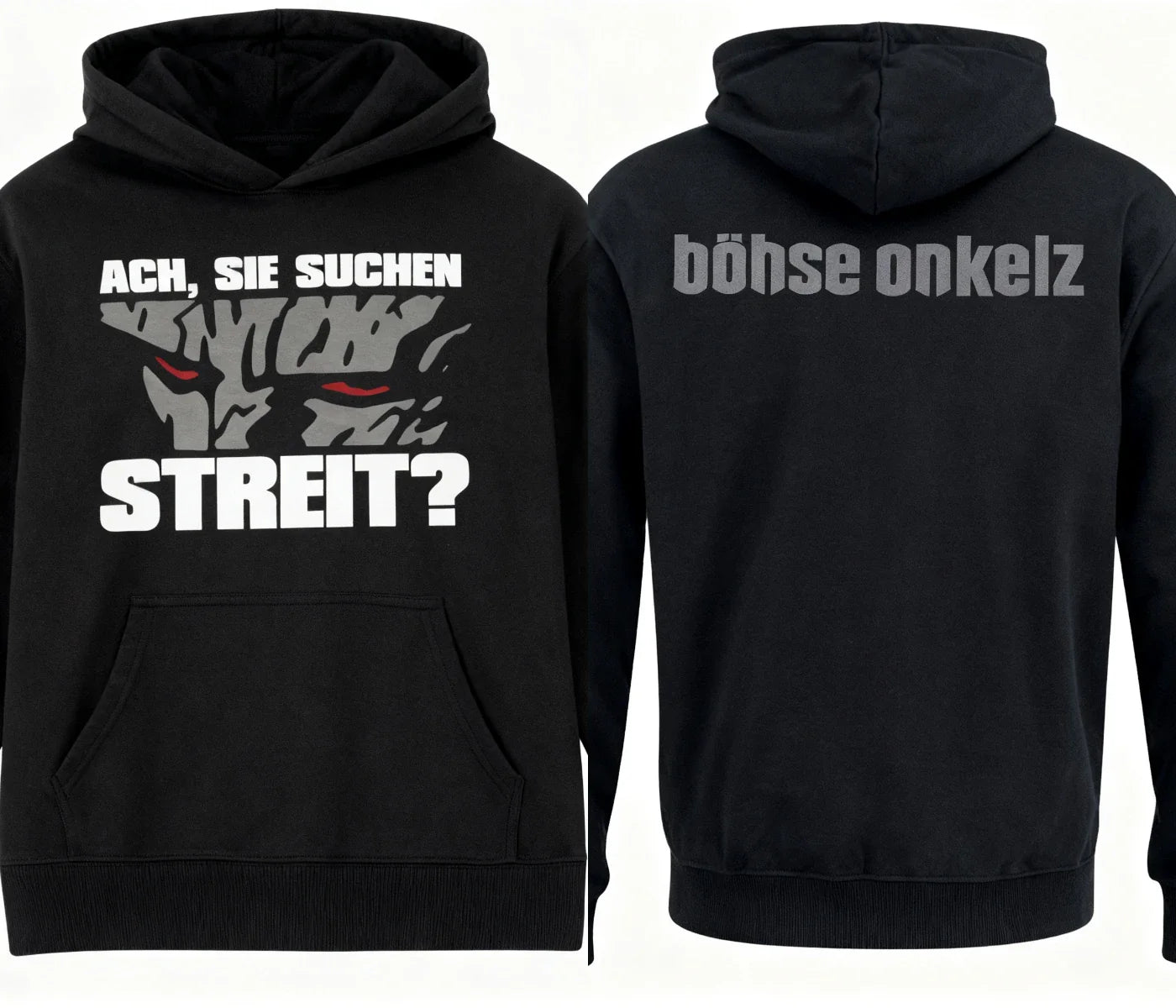 Y2k Long Sleeve Bohse Onkelz Band Sweatshirt HELDEN Legenden Sterben Nie Letter Printed Hoodie Men Women Oversized Pullovers