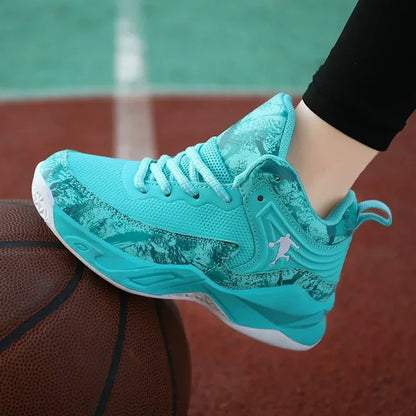 2025 Basketball Shoes for Kids Sneakers New Boys Brand Thick Sole Non-slip Children Sports Shoes Child Boy Basket Trainer Shoes