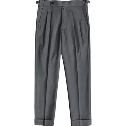 2024 Men Spring Autumn New Solid Business Casual Suit Pants Men Formal Wear Office Trousers Male Long Straight Pants