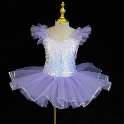 Summer Ballet Dance Dress Girl Stage Tutu Girls Dresses Costume Baby Clothing Robe Fille Kids Outfit Vestidos Children's Day