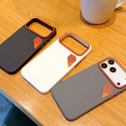Iphone 17 Pro Máx Case ELVEV Magnetic Luxury PU Leather Heat Dissipation Protection Cover for iPhone 17, Air