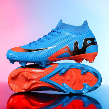 New Men Football Boots Grass Futsal Sneakers High-quality Match Cleats High-top Non-Slip Soccer Shoes Indoor Hot-selling Outdoor