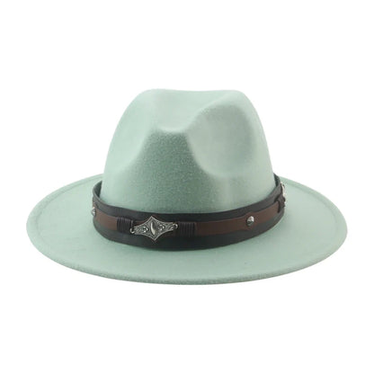 Hat Fedora Hats for Women Hats for Men Cowboy Hat Caps Big Size 62cm Western Cowboy Belt Cow Bands Fedoras Chapeau Feutre Homme