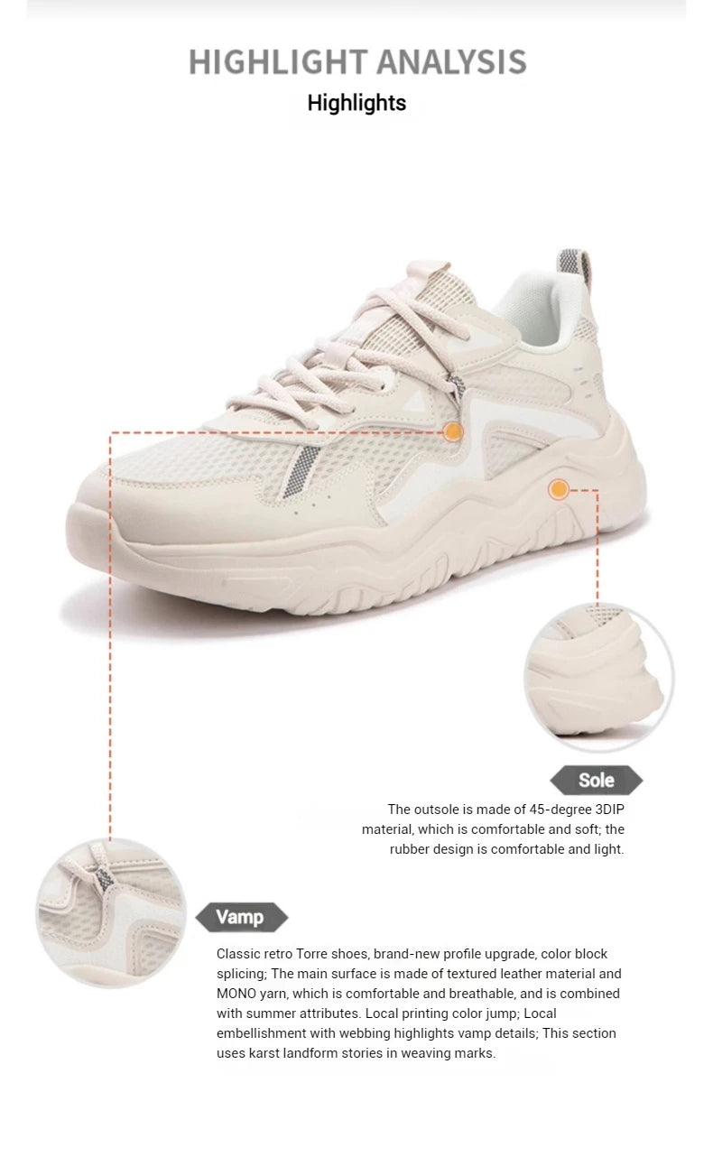 Men Casual Sport Shoes Retro Soft Lightweight Running Wear-resistant Breathable Comfortable Sneaker Male 672426772F