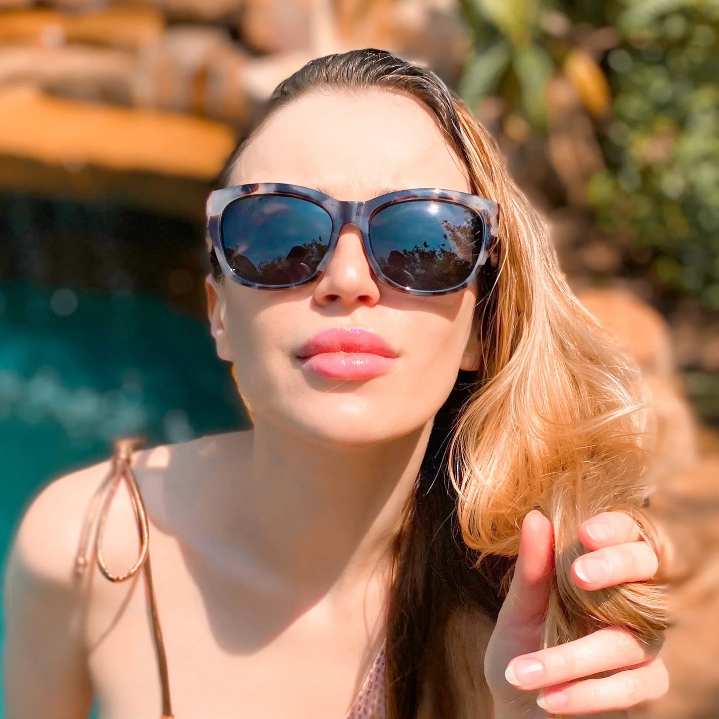 Butterfly Women Oversized Polarized Sunglasses Vintage Shades UV Protection Retro Cat Eye Ladies Sun Glasses ZS2206