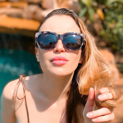 Butterfly Women Oversized Polarized Sunglasses Vintage Shades UV Protection Retro Cat Eye Ladies Sun Glasses ZS2206