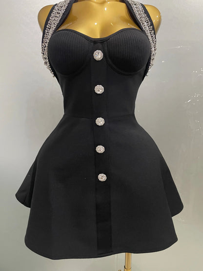 2025 Women Black Sexy Off the Shoulder Shinning Crystal Bodycon Bandage Long Dress Gloves Elegance Celebrate Evening Party Dress