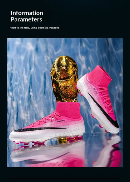 New Men Soccer Shoes Hot Sale Football Boots Women Professional TF/FG Sneakers Unisex High-quality Futsal Cleats Ultralight