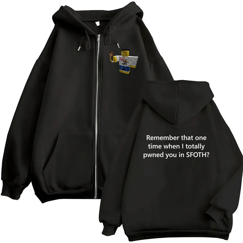 Funny Blame John Meme Zipper Hoodie Shedletsky Forsaken Fashion Autumn/Winter Sweatshirt Men Women Casual Oversized Coats Hoody