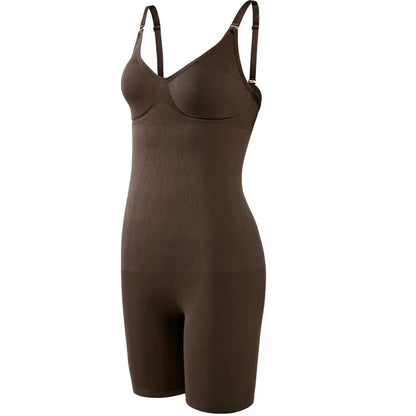 Women Waist Trainer Butt Lifter Seamless Bodysuit Shapewear Body Shaper Strappy-Back Chest Enhancing Corrective Underwear Corset
