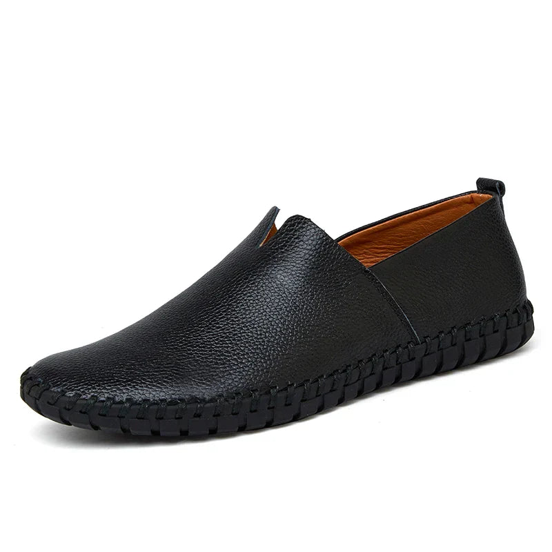 Fashion Men's Driving Shoes Handmade Leather Men Loafers Soft Breathable Men's Casual Shoes