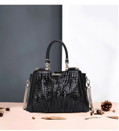 Hot Cow Skin Bag！ZOOLER Handmade Full Real Cow Leather Handbags Soft Skin Genuine Leather Bag Costly Women Fashion Bags #QS220