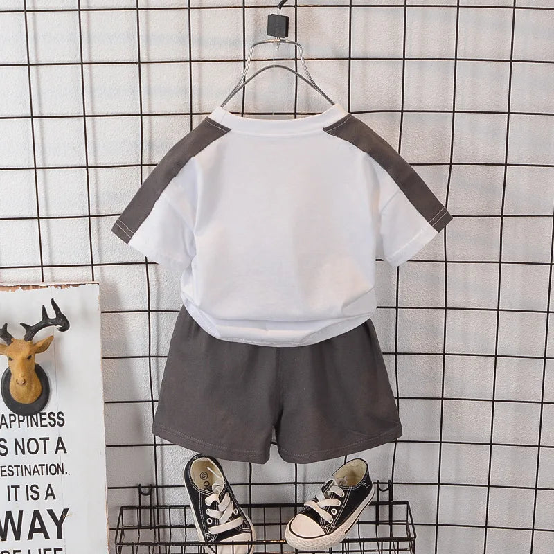 Summer Baby Boys Clothes Suits Fashion Children Letter T-shirts+Shorts 2Pcs/Sets Kids Clothing Casual Outfits Infant Tracksuit