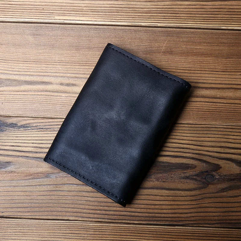 Retro Leather Men's Card Pack Natural Cowhide Change Pack Key Bag Ladies Bank Card Pack Driving License Package