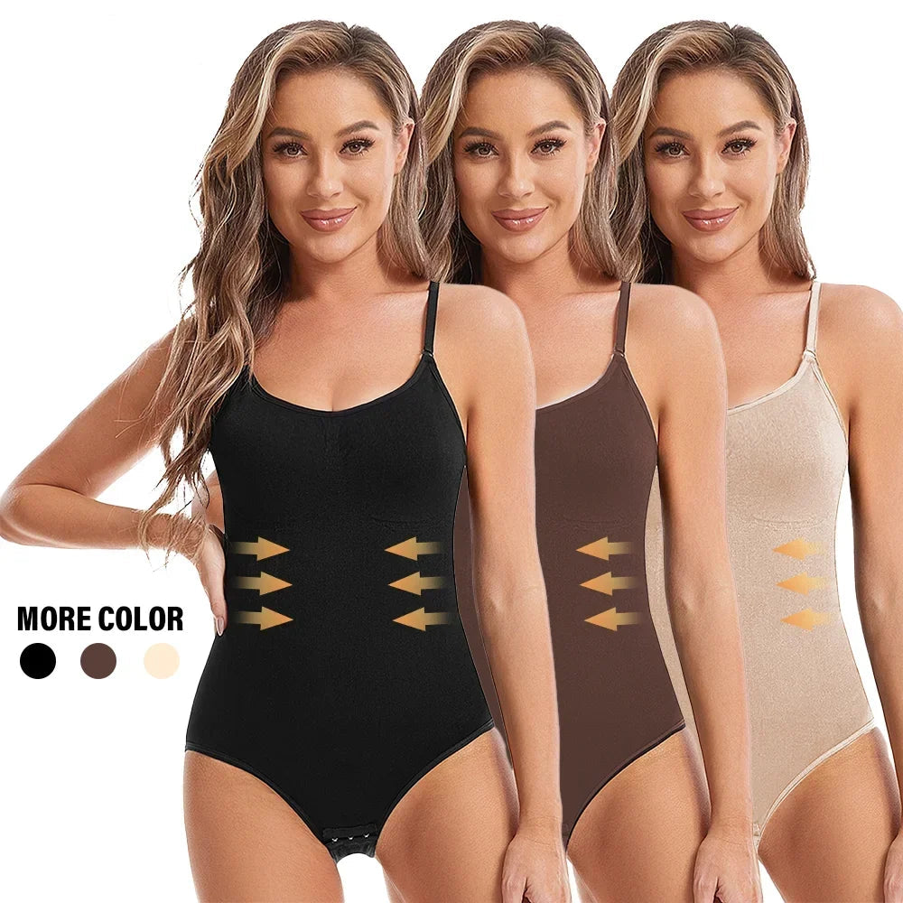 Women Slimming Shapewear Seamless Slimming Butt Lifter Full Body Shaper Smooth Out Bodysuit Open Crotch High Elastic Body Suits