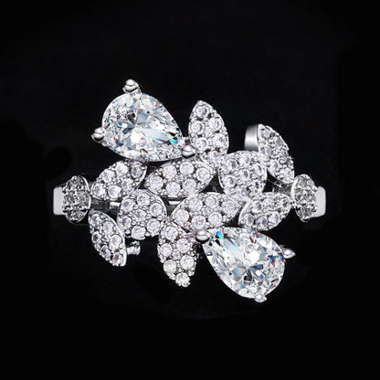2024 New 4-piece Bride Zirconia Full Set Women's Party Jewelry Set Dubai Nigeria Crystal Wedding Jewelry Set