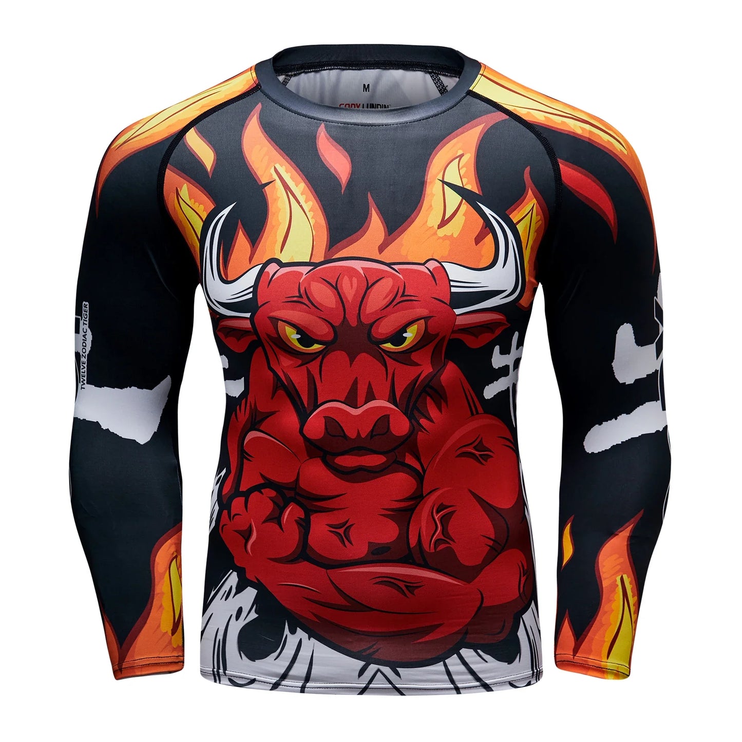 Men's Jiu Jitsu Kimono Rashguard MMA T-shirt Animal Print Compression Shirts Sport Tops Bjj Kickboxing Muay Thai Sport Boxing