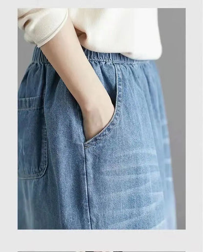 2024 baggy jeans Women y2k New Casual Streetwear Denim Pants Wide leg Street Style Vintage High Waist Pockets ripped Jean Femme