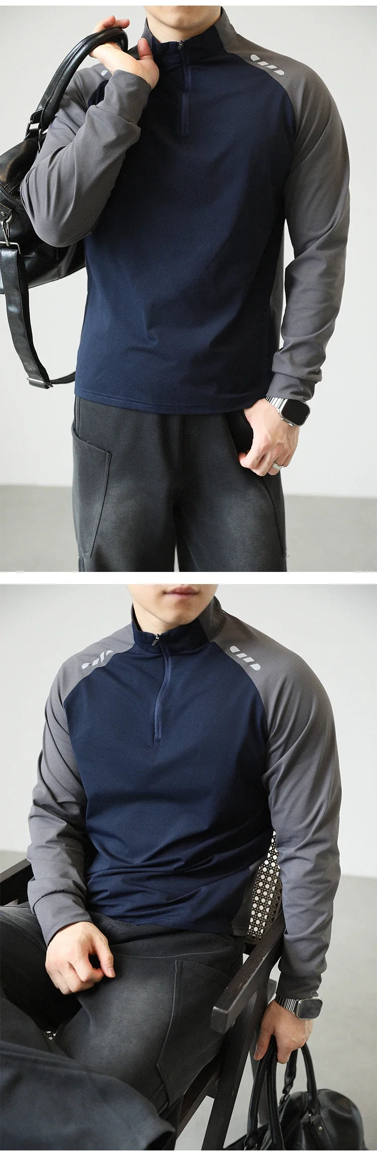 Men's Quick-drying Fitness Sportswear  Quick - Dry Outdoor Cycling & Fitness Long - Sleeve T - Shirt