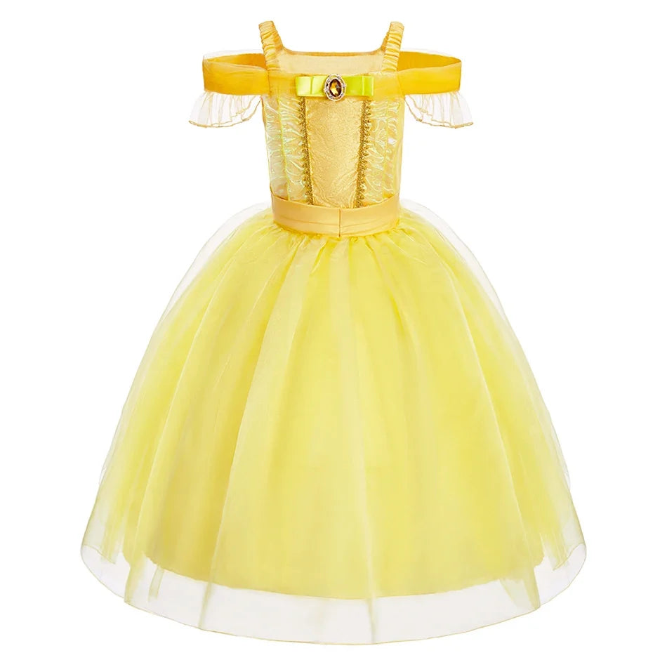 Girls Halloween Belle Dresses Girl Snow White Dress Kids Christmas Carnival Cosplay Clothes Children Princess Costumes