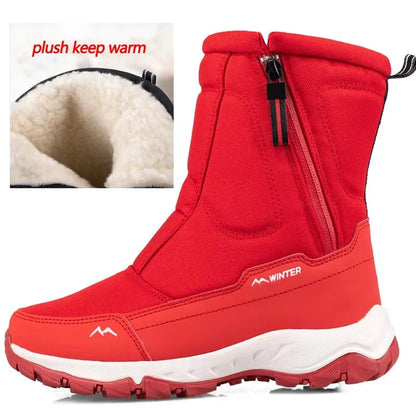 Men Boots 2026 Winter Shoes For Men Warm Snow Boots Mid-calf Men Warm Shoes Thick Plush Winter Boots For Men Women Cotton Shoes