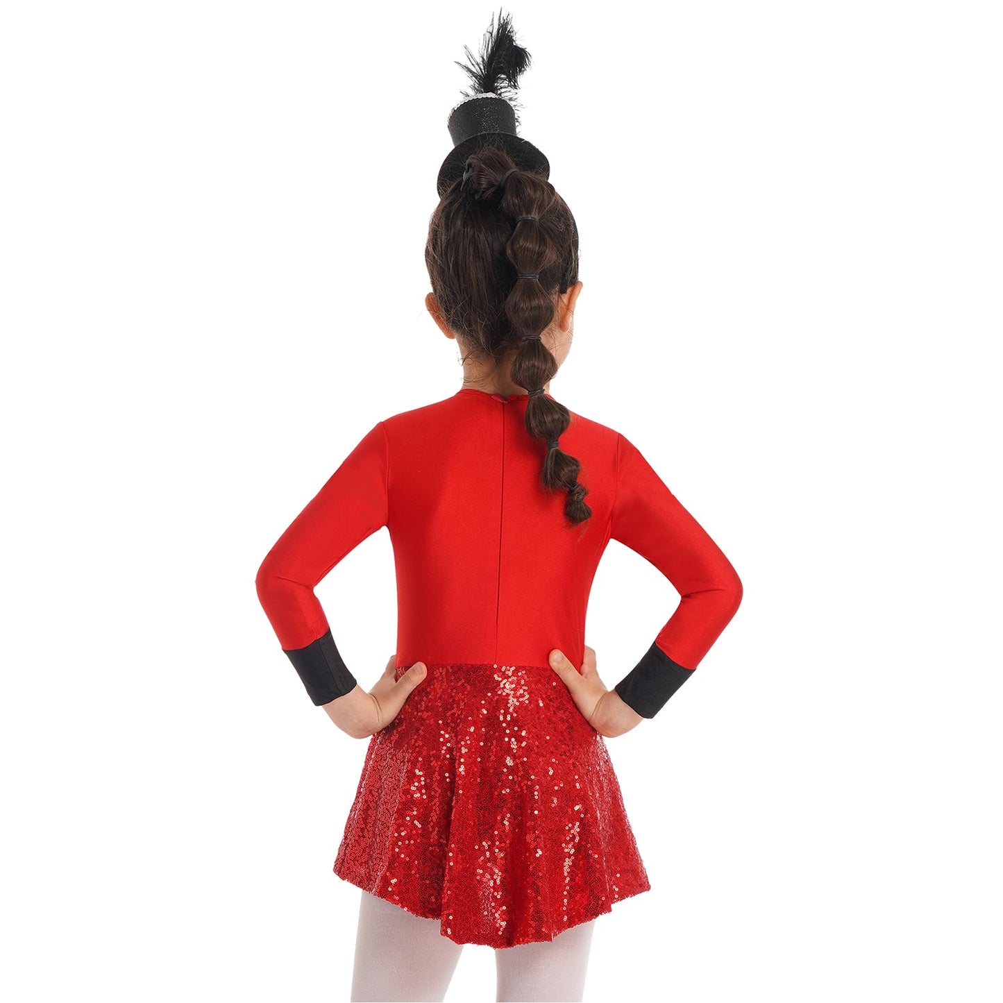 Kids Girls Sequins Ballet Dance Dress Shiny Modern Latin Jazz Dance Stage Performance Leotard Costume Dancewear