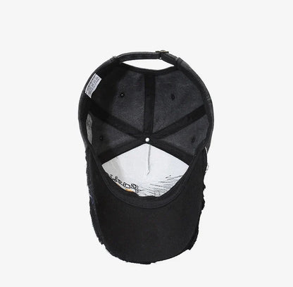 Four Seasons New Baseball Cap Retro Distressed Casual Outdoor Sports Hat Spring And Autumn Sunhat Letter Embroidery Cap Men