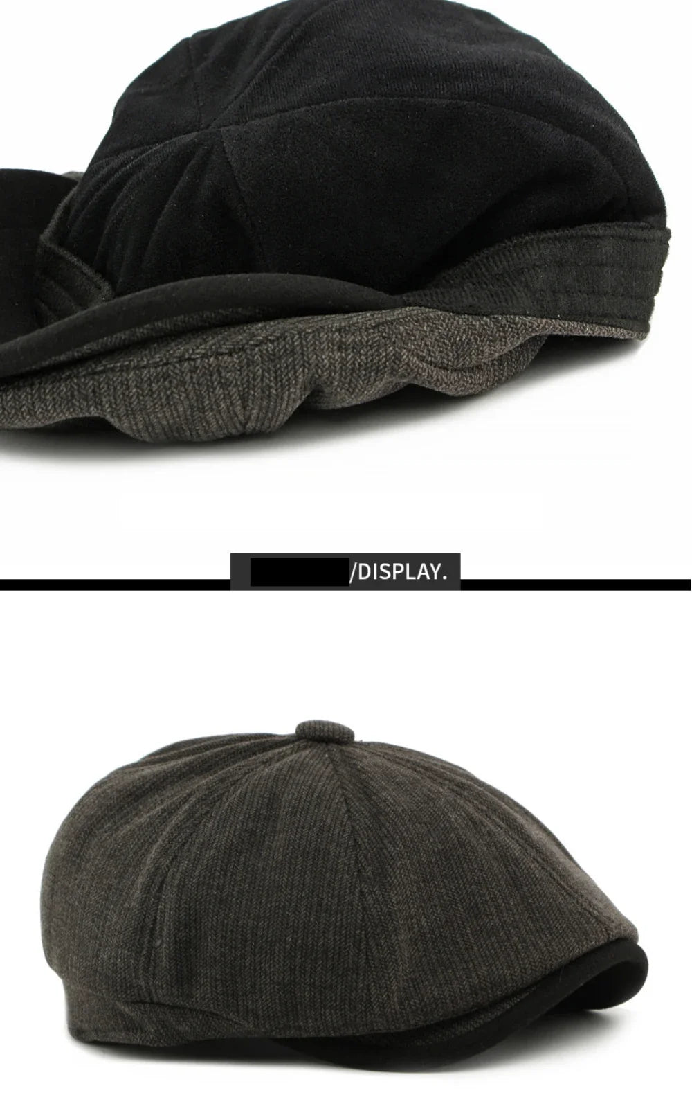 Beret Cap Men Women Autumn Winter Hat Thick Warm Artist Painter Wool Beret Hat Male Female Flat Octagonal Cap Mens Berets