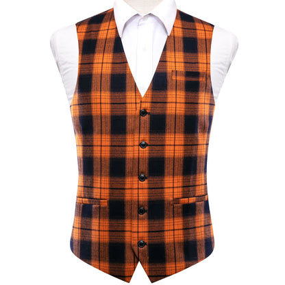 Designer Viscose Mens Suit Vest Jacquard Striped Waistcoat Sleeveless Jacket High Quality Casual Stylish Wedding Business