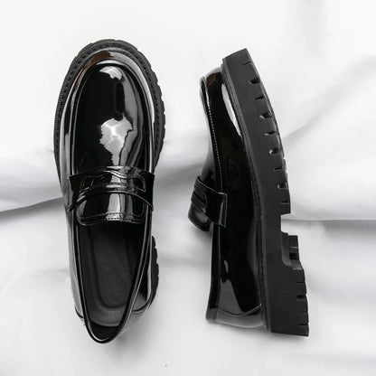 New Men's Luxury Leather Shoes Genuine Leather Dress Shoes Fashion Loafers Slip-on Comfy Casual Business Shoes Fomal Mocassins