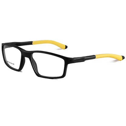 Geometry Sports Men Women Running Anti-dropout Reading Glasses TR90 Prescription Anti Blue Light Myopia Customized 9804