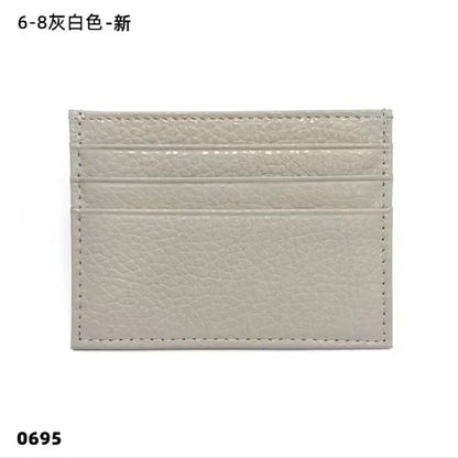 Porte-cartes en cuir de vachette avec logo personnalisé pour femme et homme, sac à cartes fin en cuir véritable, gravure du nom, portefeuille de luxe décontracté