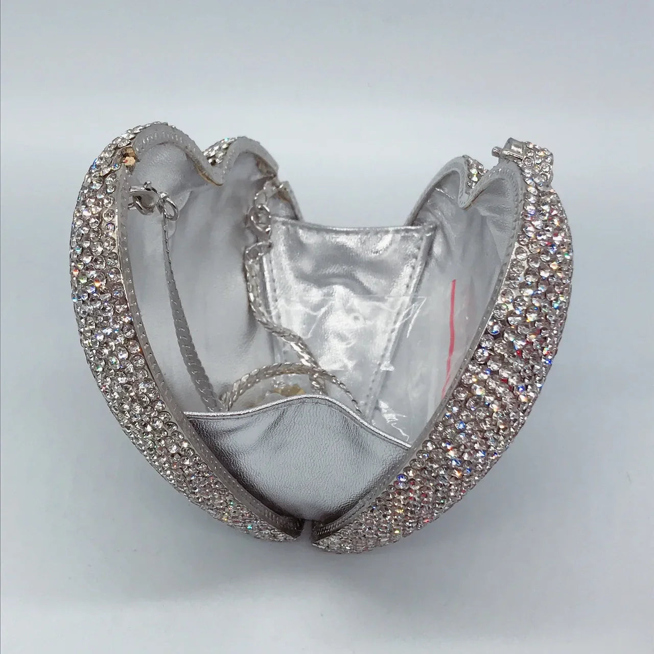 Heart Shaped Crystal Evening Clutch Bag Women Luxury Designer Rhinestones Purses And handbag Wedding Party Stones Day Clutches
